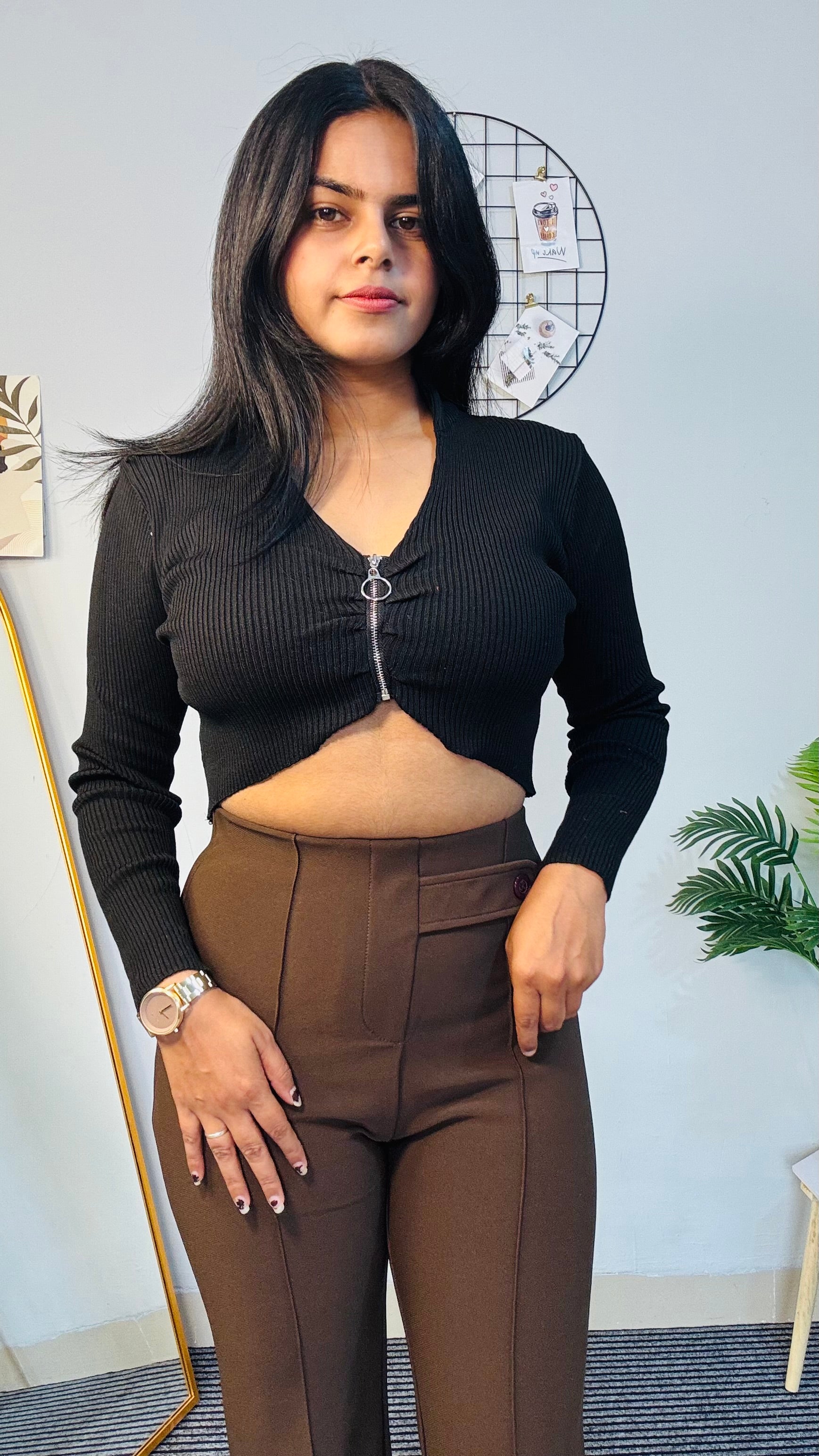 Black Zipper Ripped Lux Style