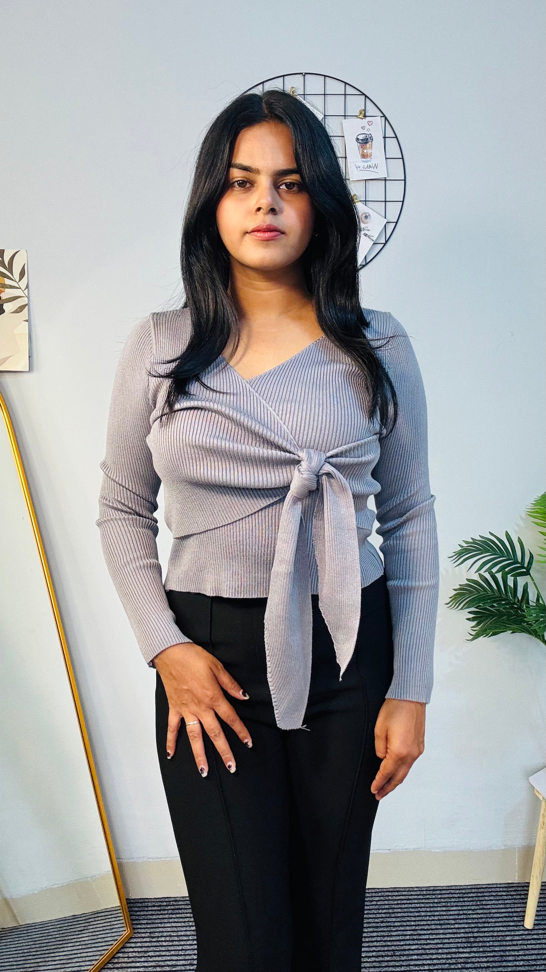 Grey SHEIFE LUX STYLE TOP