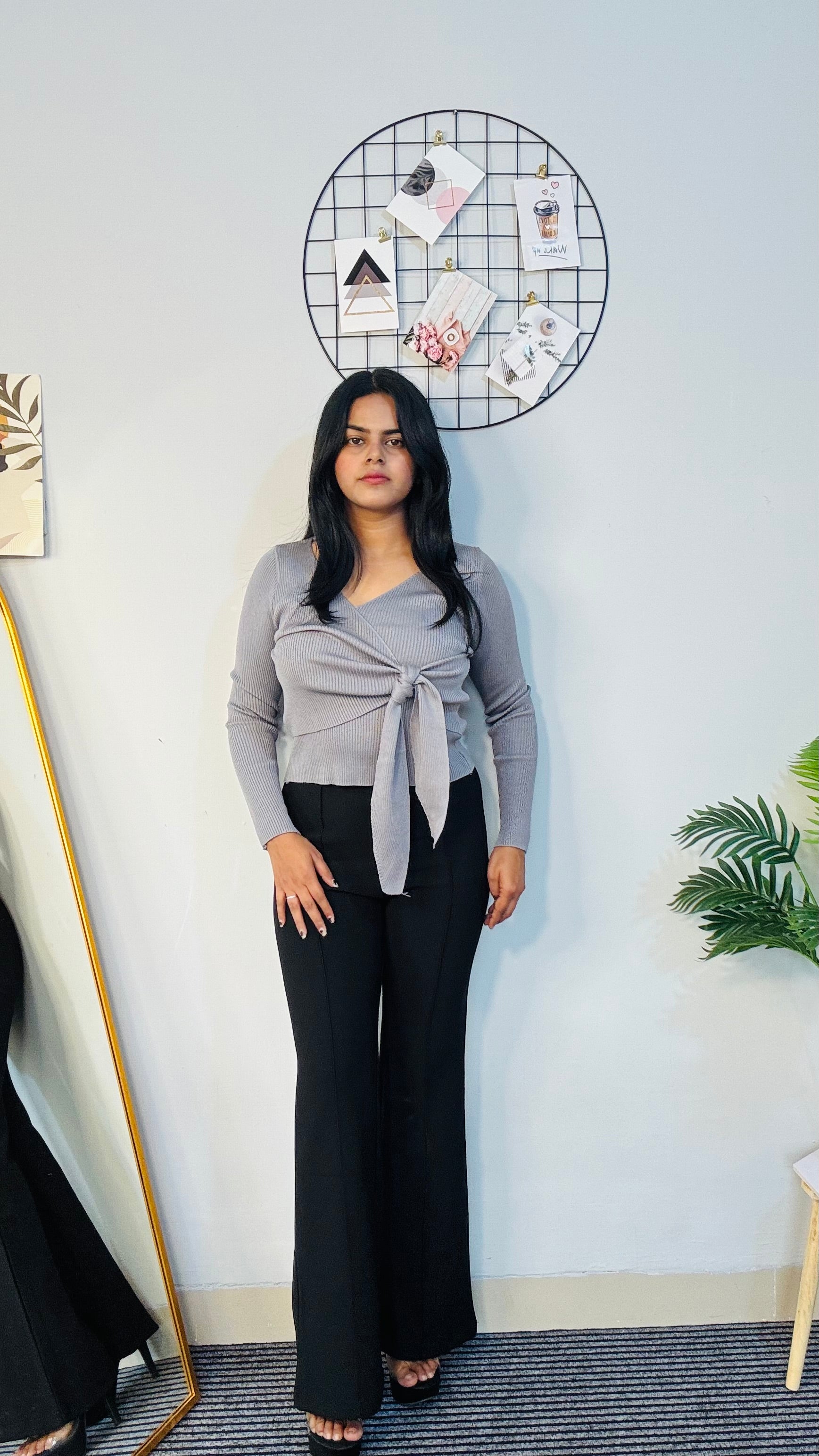 Grey SHEIFE LUX STYLE TOP