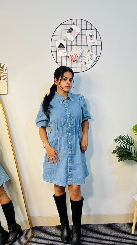 Denim Short Stylish Dress