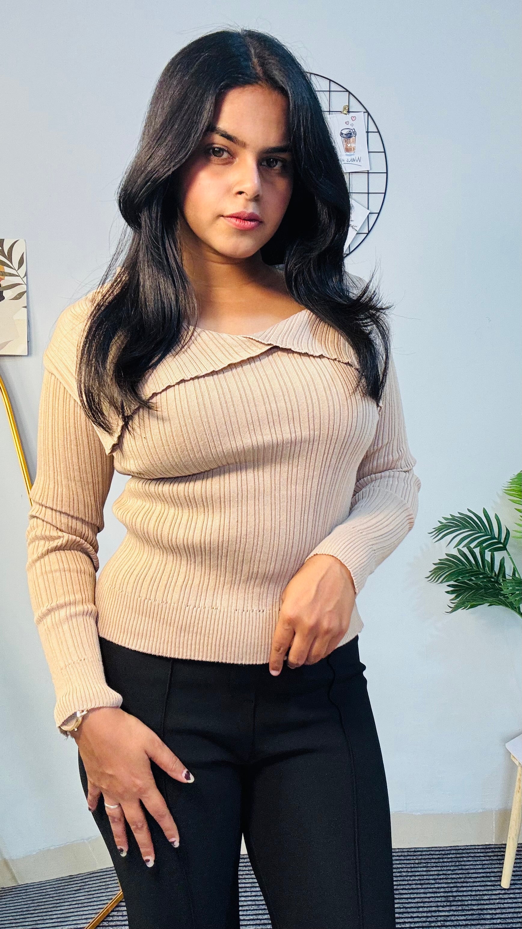 SHEFIE Shoulder Layered Fit Top