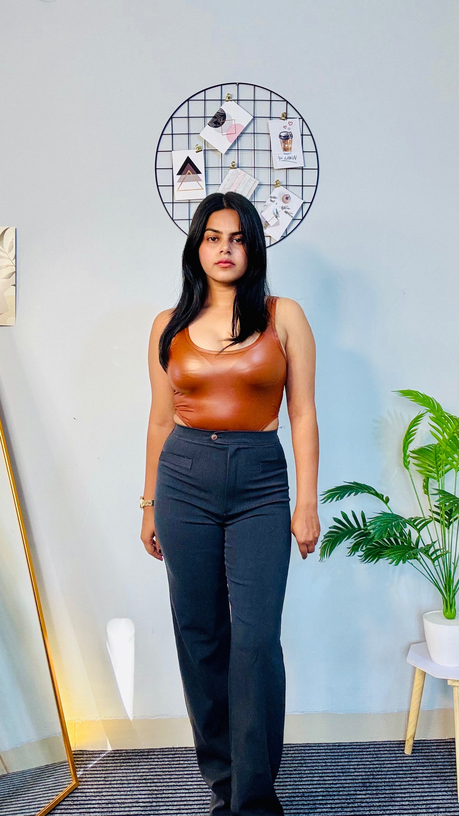 Brown Bodysuit SHEIFE LUX STYLE