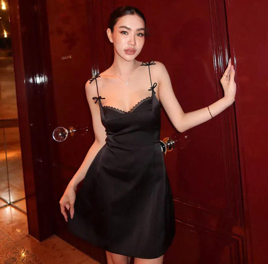 Black Midnight Muse Mini Dress