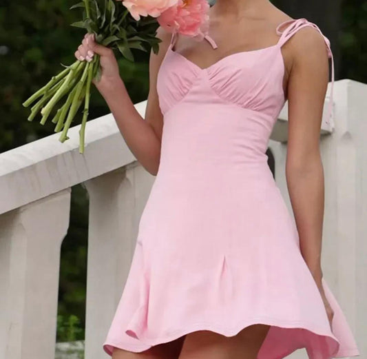 Pink Rosé Whispers Mini Dress