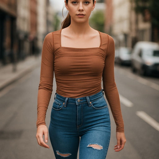 Mesh Soft Full Selvess Top T16