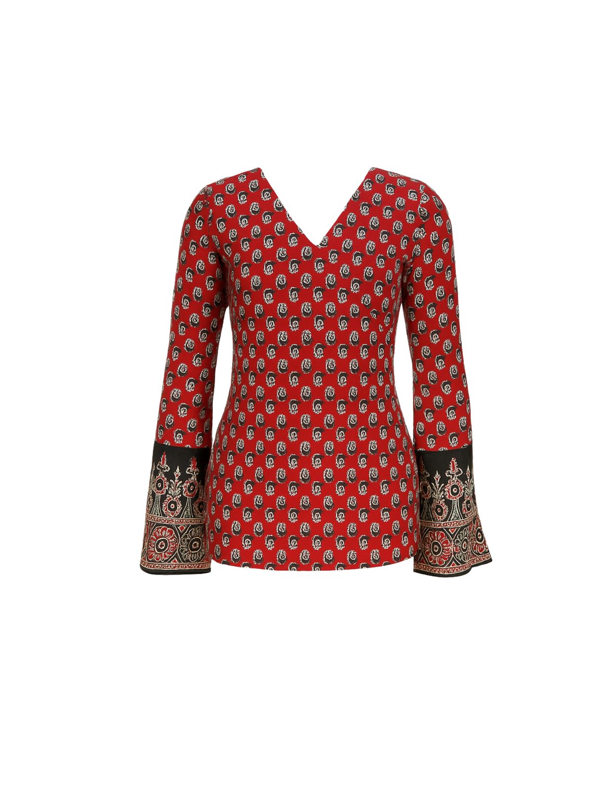 Cotton Full Sleeves Short Kurti