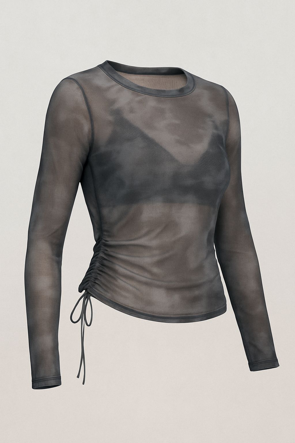Transparent Full Sleeves String Top T21
