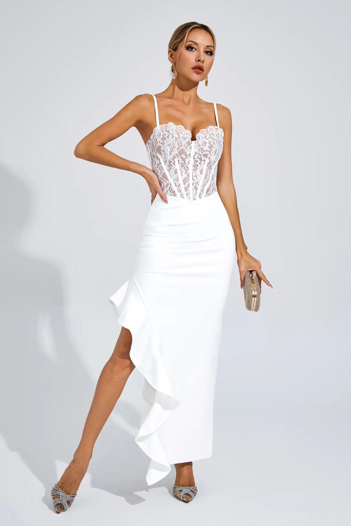White Whisper Corset Gown