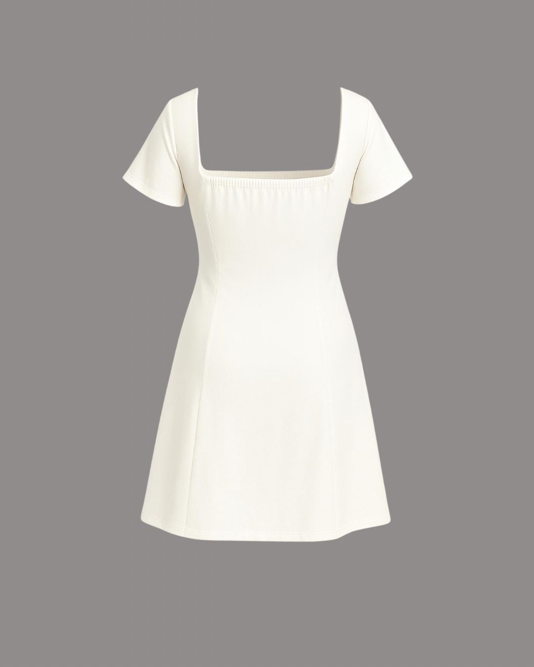 White Ivory Muse Sweetheart Mini Dress