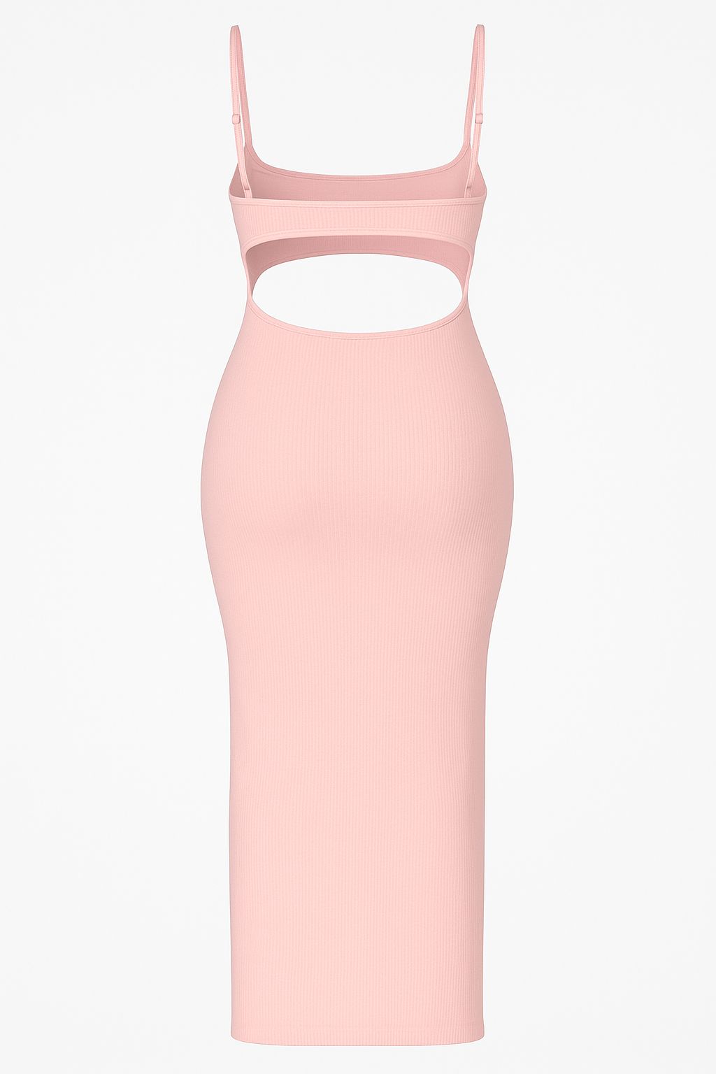 Blush Bae Ribbed Cut-Out Maxi Dress