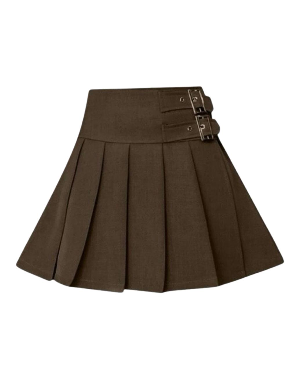 Lux Layer Skirt With Mini Belt